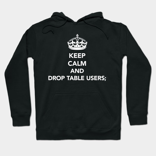 Funny SQL DB Hoodie by vladocar